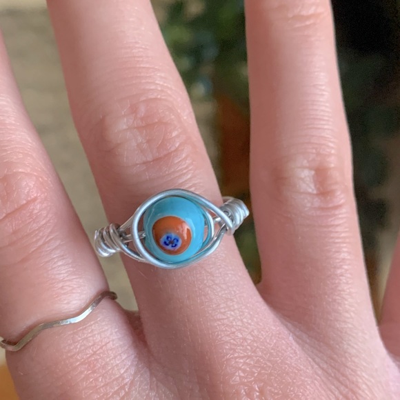 Adjustable bead wire-wrapped ring - Picture 4 of 4